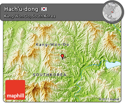 Physical 3D Map of Hach'u-dong