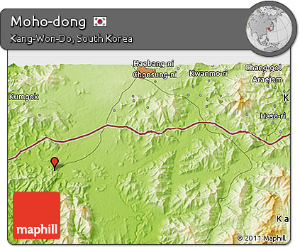 Physical 3D Map of Moho-dong