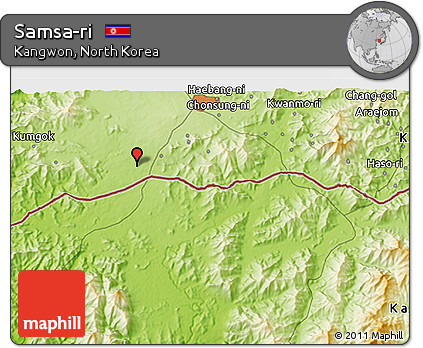 Physical 3D Map of Samsa-ri