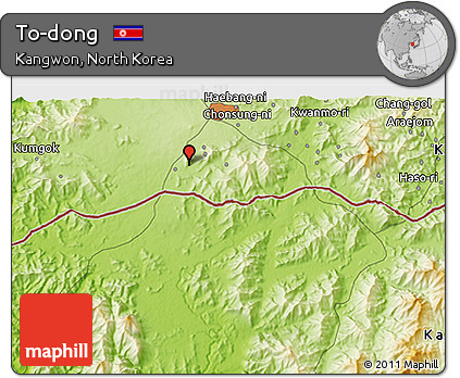 Physical 3D Map of To-dong