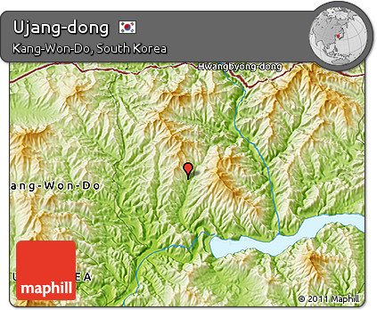 Physical 3D Map of Ujang-dong