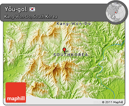 Physical 3D Map of Yŏu-gol