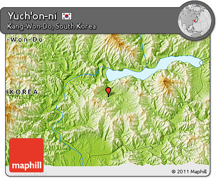 Physical 3D Map of Yuch'on-ni