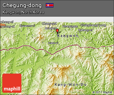 Physical 3D Map of Chegung-dong