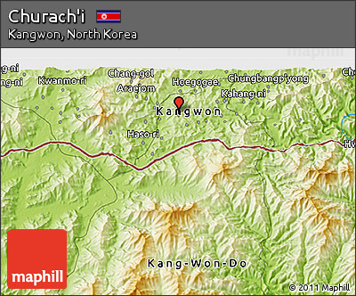 Physical 3D Map of Churach'i