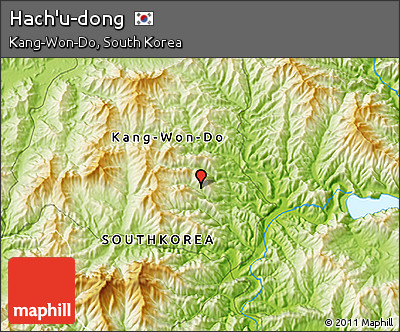 Physical 3D Map of Hach'u-dong