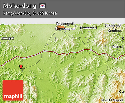 Physical 3D Map of Moho-dong