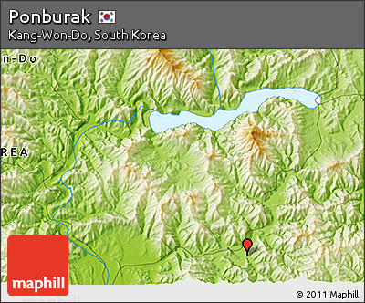 Physical 3D Map of Ponburak