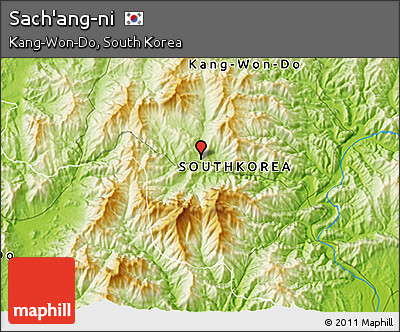 Physical 3D Map of Sach'ang-ni