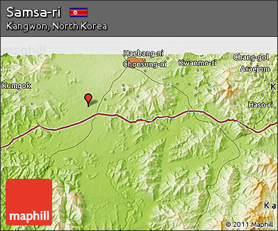 Physical 3D Map of Samsa-ri