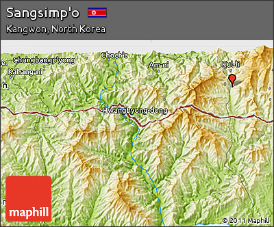 Physical 3D Map of Sangsimp'o
