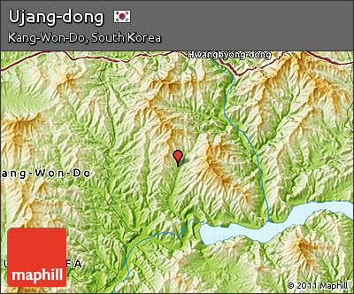 Physical 3D Map of Ujang-dong