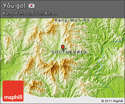 Physical 3D Map of Yŏu-gol