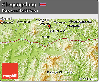Physical 3D Map of Chegung-dong