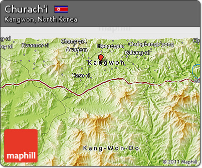 Physical 3D Map of Churach'i