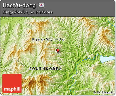 Physical 3D Map of Hach'u-dong