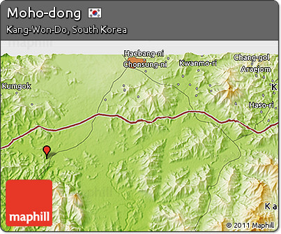 Physical 3D Map of Moho-dong