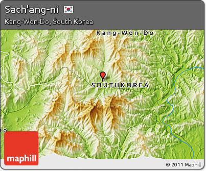 Physical 3D Map of Sach'ang-ni