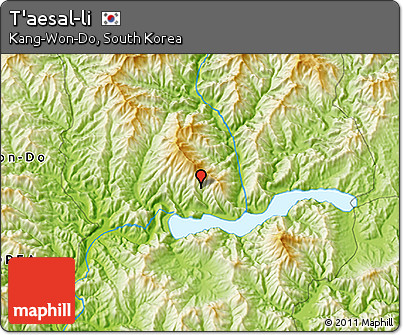 Physical 3D Map of T'aesal-li