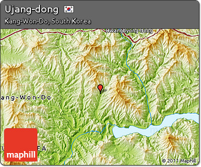 Physical 3D Map of Ujang-dong