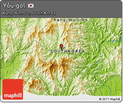 Physical 3D Map of Yŏu-gol
