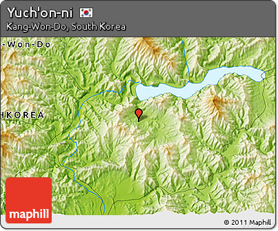 Physical 3D Map of Yuch'on-ni
