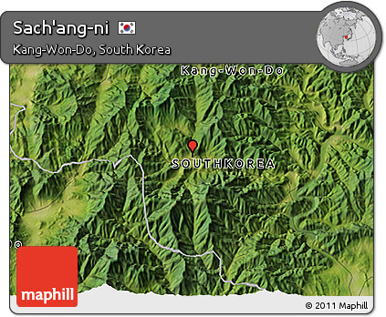 Satellite 3D Map of Sach'ang-ni