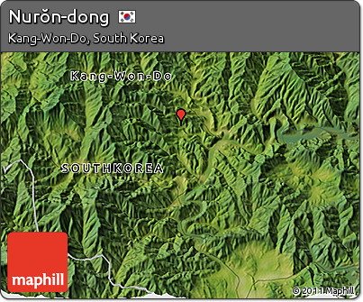 Satellite 3D Map of Nurŏn-dong