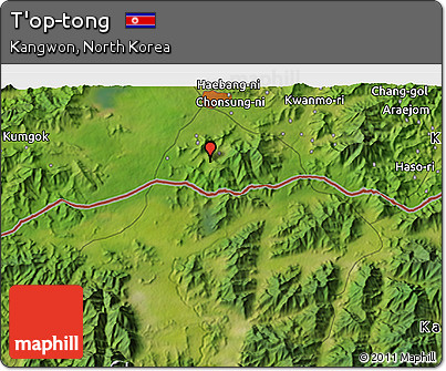 Satellite 3D Map of T'op-tong