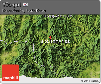 Satellite 3D Map of Yŏu-gol