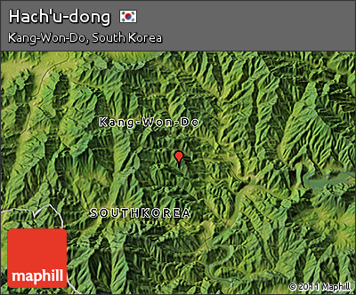 Satellite 3D Map of Hach'u-dong