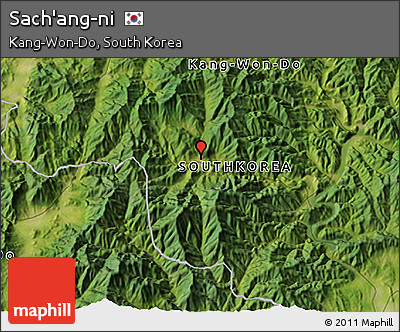 Satellite 3D Map of Sach'ang-ni