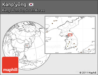 Blank Location Map of Kanp'yŏng