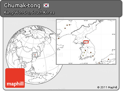 Blank Location Map of Chumak-tong