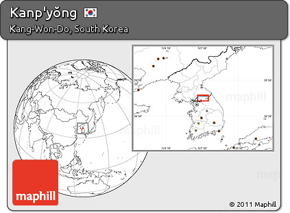 Blank Location Map of Kanp'yŏng