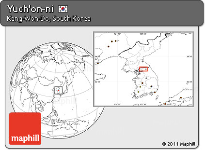 Blank Location Map of Yuch'on-ni