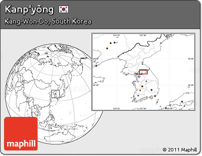 Blank Location Map of Kanp'yŏng