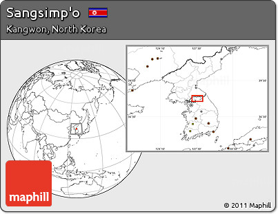 Blank Location Map of Sangsimp'o