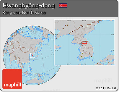Gray Location Map of Hwangbyŏng-dong