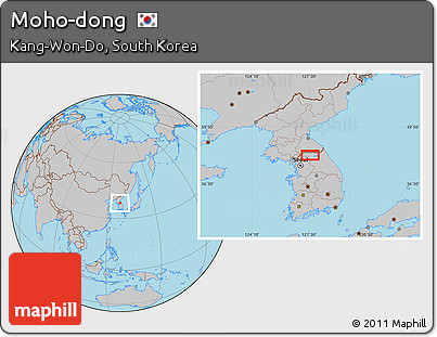 Gray Location Map of Moho-dong