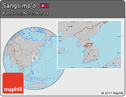 Gray Location Map of Sangsimp'o
