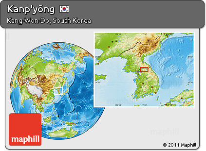 Physical Location Map of Kanp'yŏng