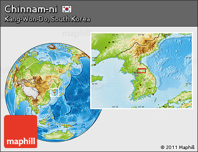 Physical Location Map of Chinnam-ni