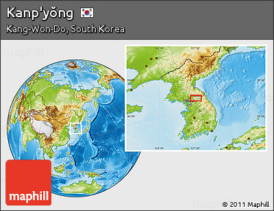 Physical Location Map of Kanp'yŏng