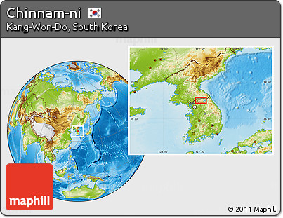 Physical Location Map of Chinnam-ni