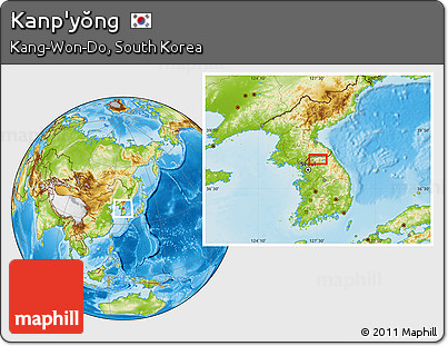 Physical Location Map of Kanp'yŏng
