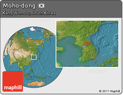 Satellite Location Map of Moho-dong
