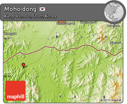 Physical Map of Moho-dong