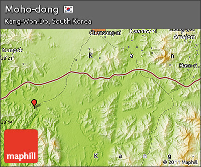 Physical Map of Moho-dong