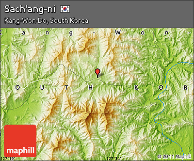 Physical Map of Sach'ang-ni